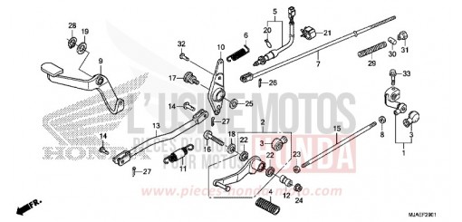 PEDAL (VT750S) VT750SE de 2014